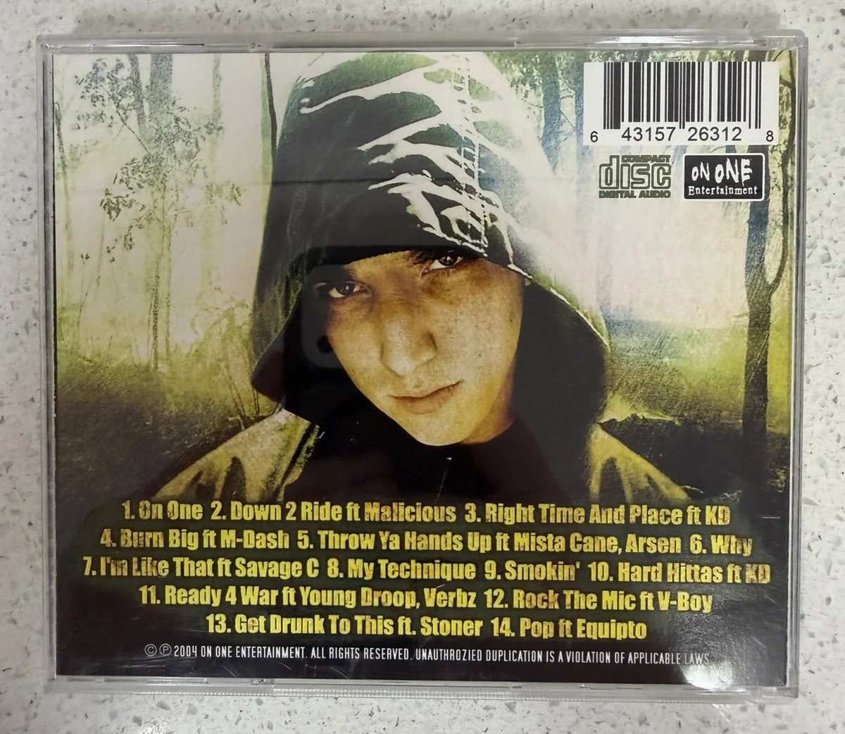 Shiesty- Graven Image 2004 Signed CD On One Entertainment, image 2