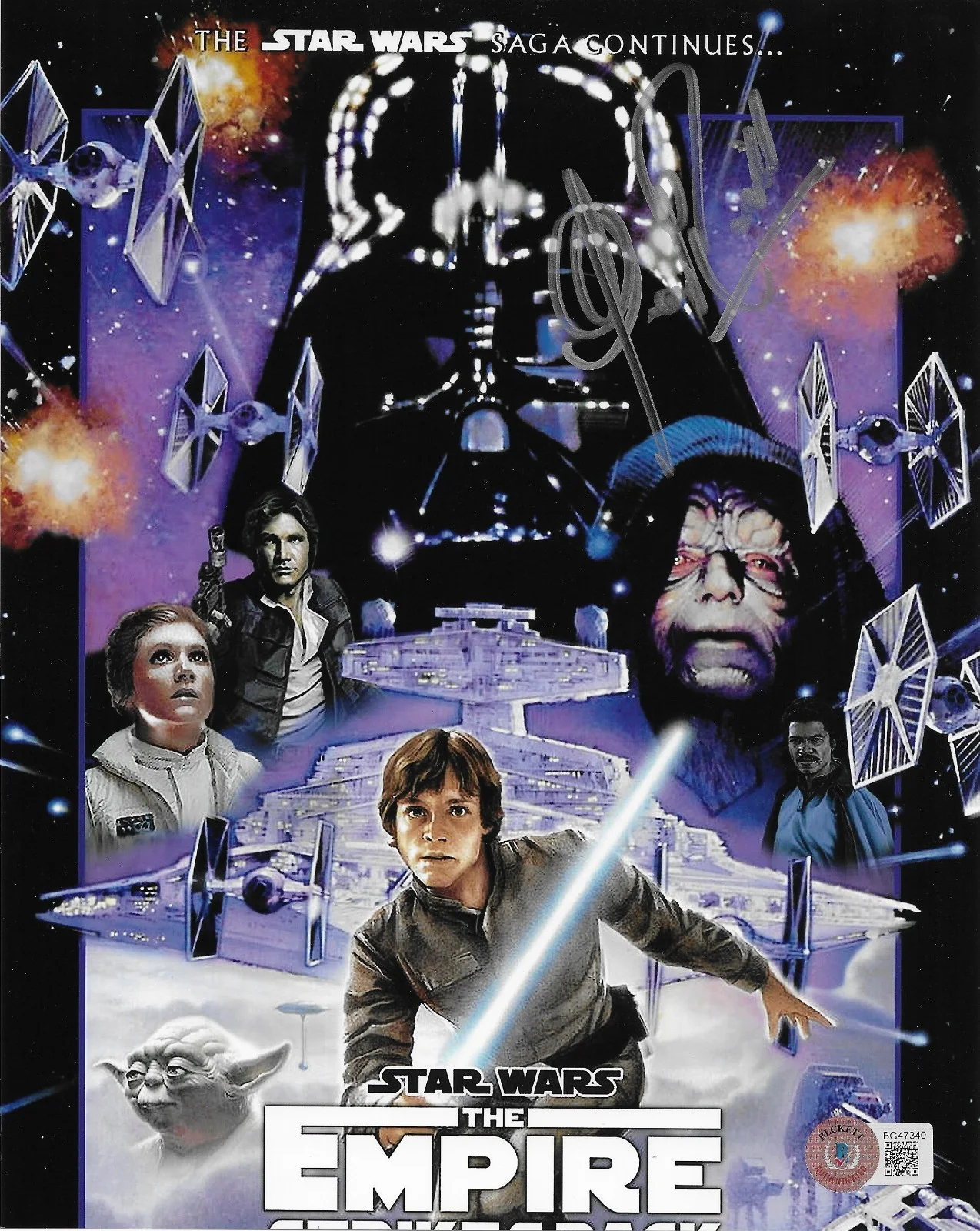Clive Revill — Clive Reville Signed 8x10 Photo BAS Autographed Star Wars Empire Strikes Back 40