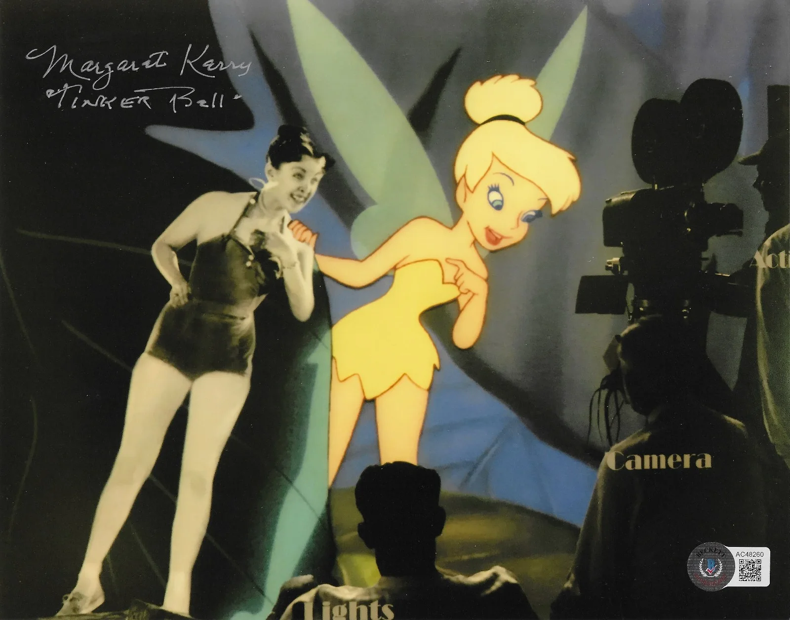Margaret Kerry — Margaret Kerry Signed 8x10 Photo Autographed BAS Disney Peter Pan Tinker Bell 60