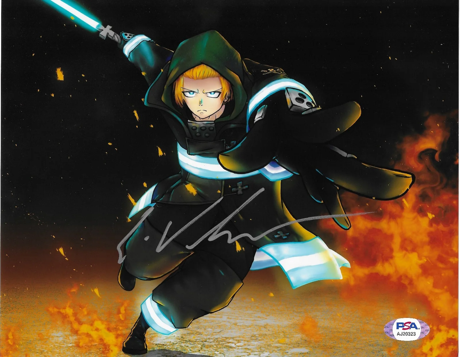 Eric Vale — Eric Vale Arthur Fire Force PSA/DNA COA Signed 8x10 Photo Autographed