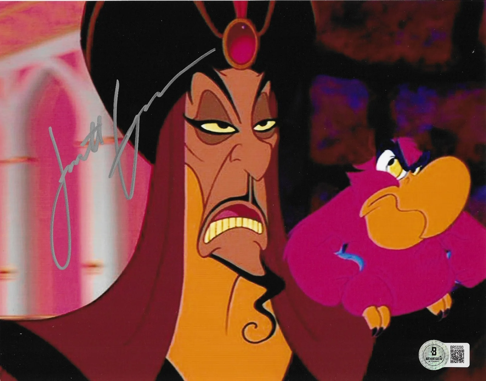 Jonathan Freeman — Jonathan Freeman Signed 8x10 Photo Autographed BAS Disney Aladdin Jafar 93