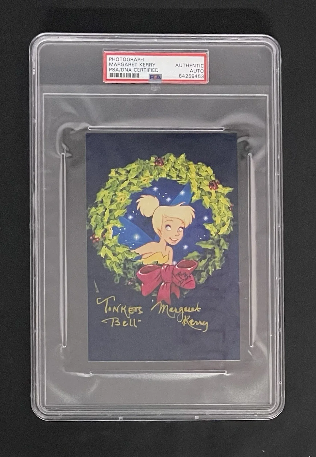 Margaret Kerry — Margaret Kerry Signed 4x6 Photo Tinker Bell Disney Autographed Slabbed PSA/DNA
