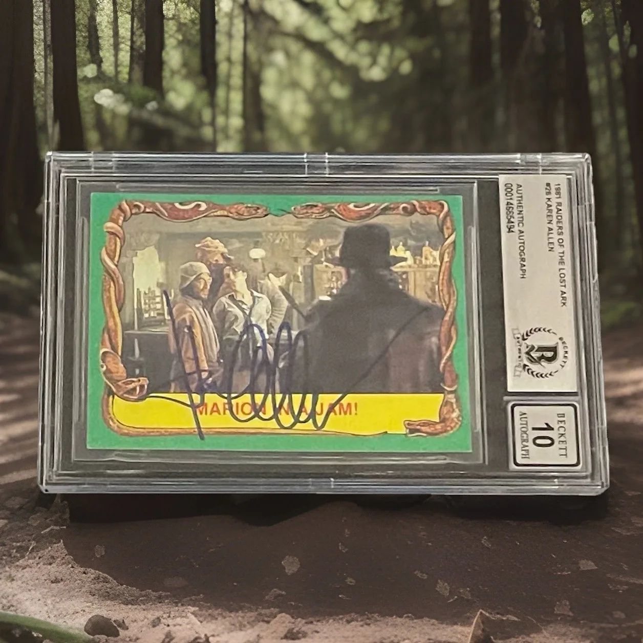 Karen Allen — Karen Allen BAS Signed Indiana Jones Trading Card Gem Mt 10 Autographed Slabbed