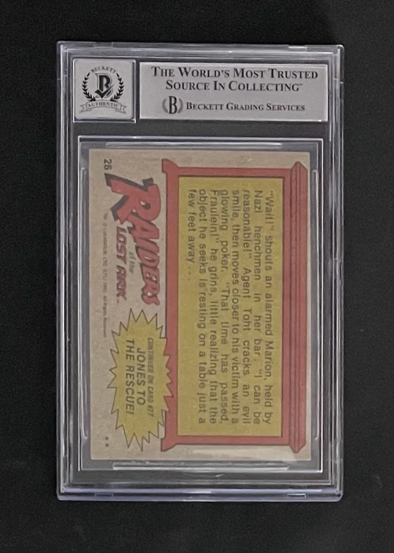 Karen Allen — Karen Allen BAS Signed Indiana Jones Trading Card Gem Mt 10 Autographed Slabbed, image 3