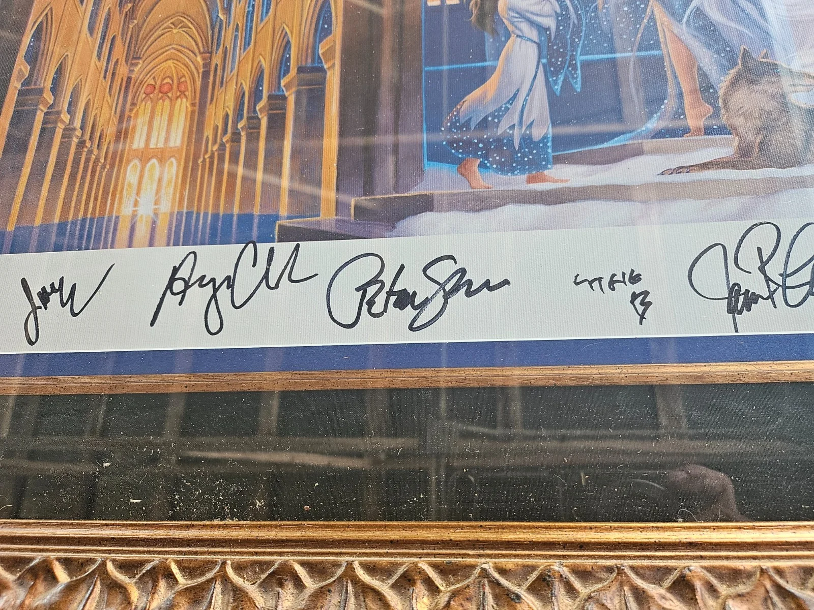 Gold Framed TRANS-SIBERIAN ORCHESTRA AUTOGRAPHED / SIGNED CAST -2007 - 49" x 26", image 5