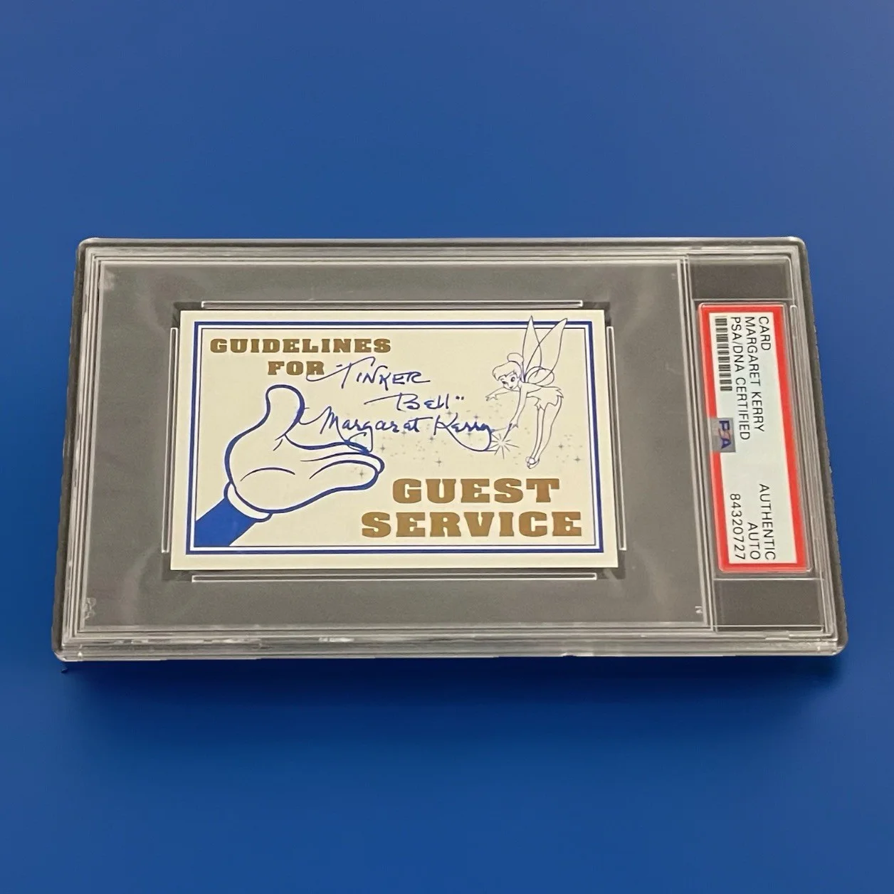 Margaret Kerry — Margaret Kerry Signed Guest Service Card Disney Autographed Slabbed PSA/DNA