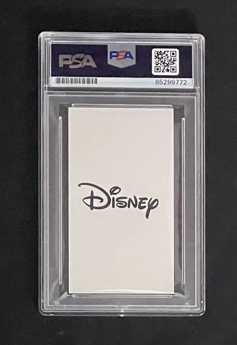 Mark Henn — Disney Animator Mark Henn Signed Business Card PSA/DNA Slabbed Autograph, изображение 3