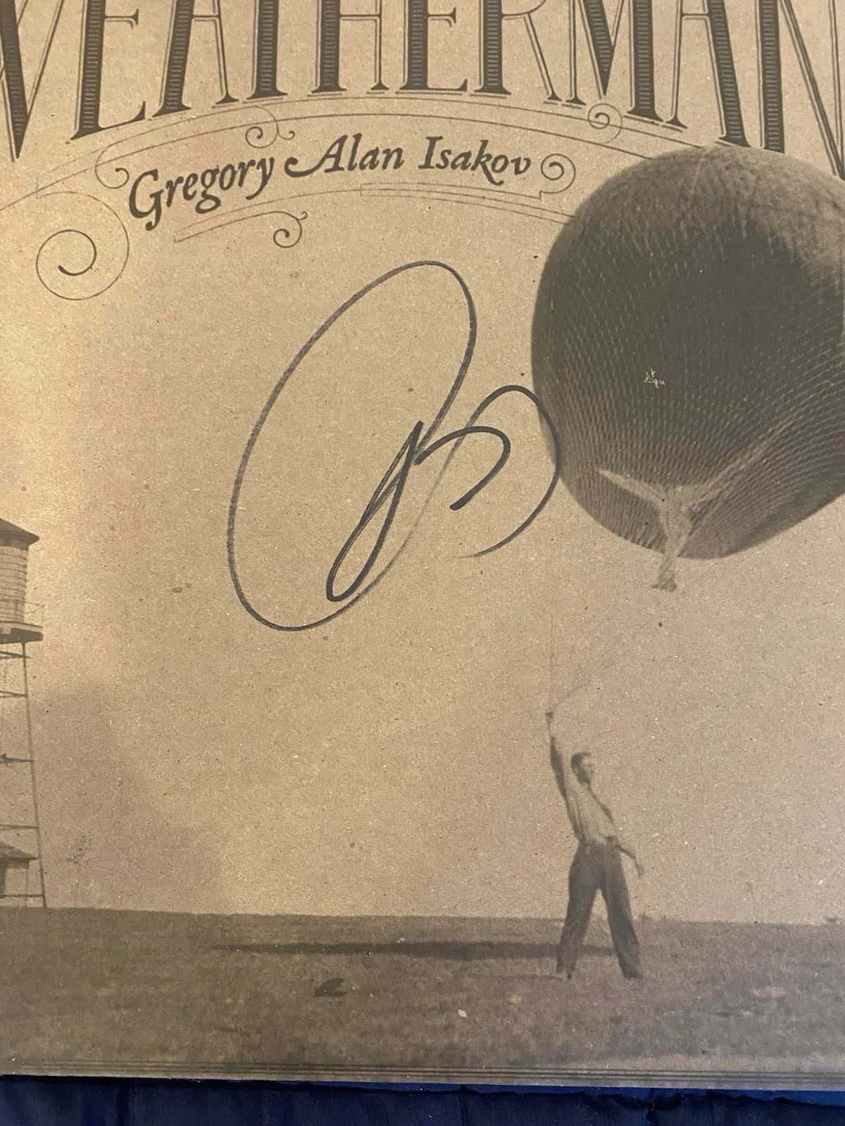 Gregory Alan Isakov Autographed The Weatherman Vinyl Record JSA, image 2