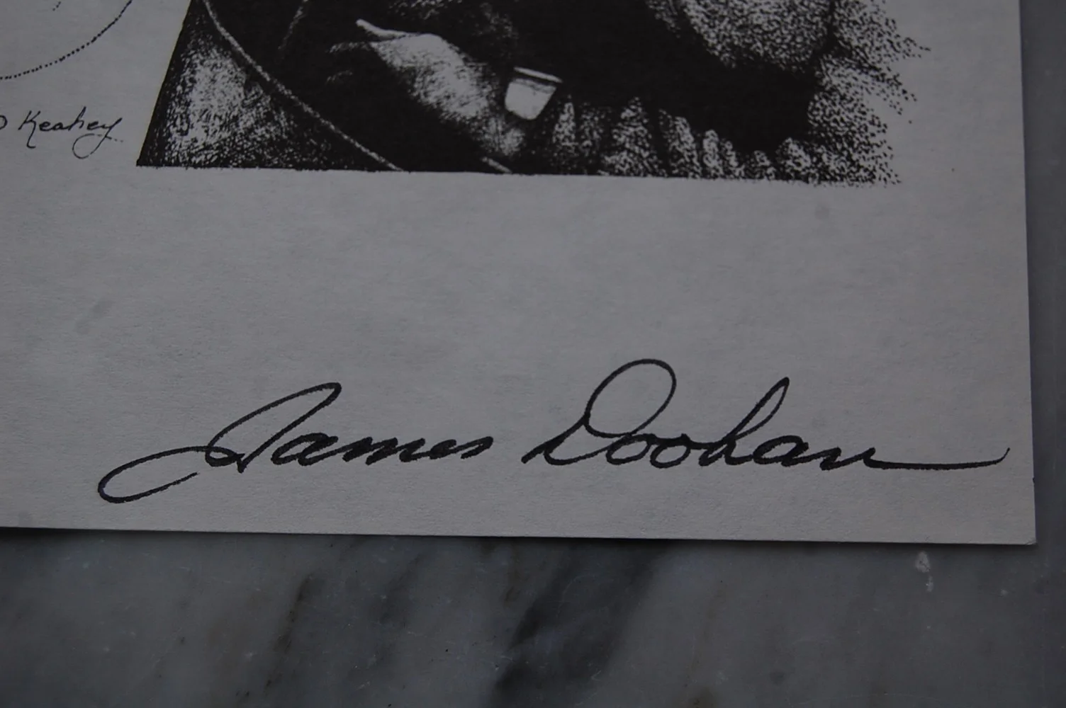James Doohan — JAMES DOOHAN - STAR TREK " SCOTTY " - SIGNED AUTOGRAPH APRROX 6X9" on paper, изображение 2