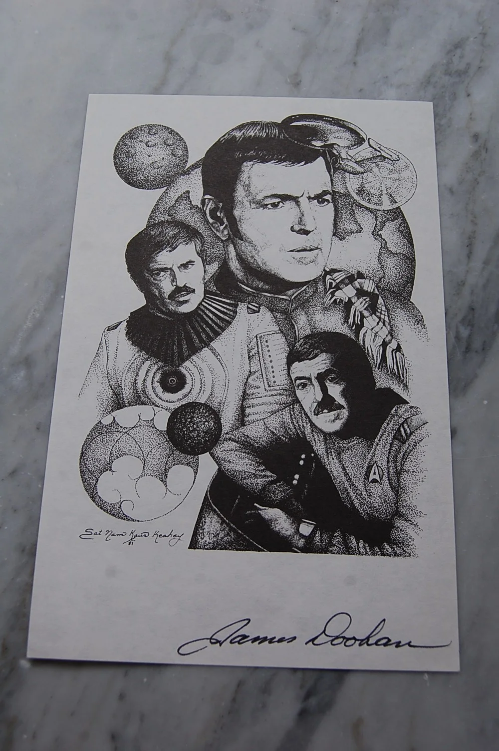 James Doohan — JAMES DOOHAN - STAR TREK " SCOTTY " - SIGNED AUTOGRAPH APRROX 6X9" on paper, изображение 3