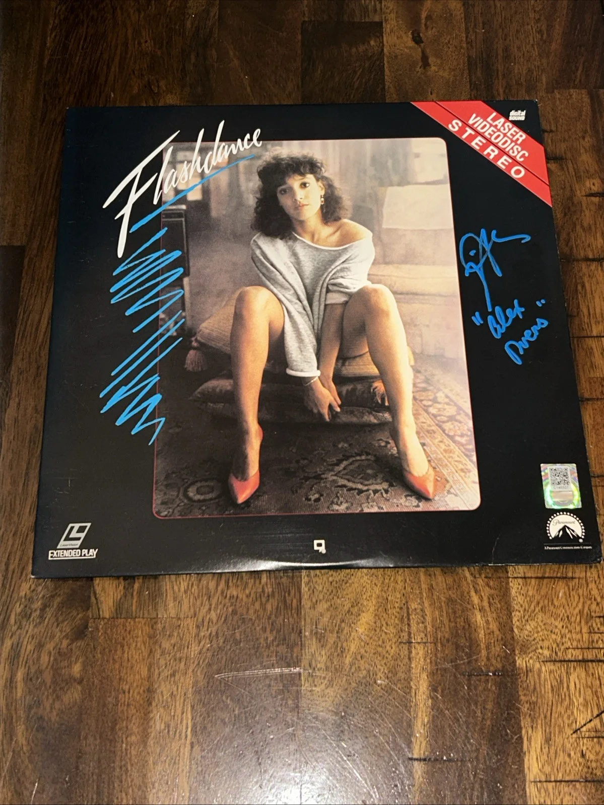 Jennifer Beals — Jennifer Beals Signed Flashdance Laserdisc, Officialpix COA, image 2
