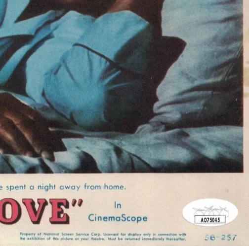 Richard Widmark — RICHARD WIDMARK JSA Autographed 11X14 Lobby Card FREE SHIP Kiss Of Death not PSA, изображение 3