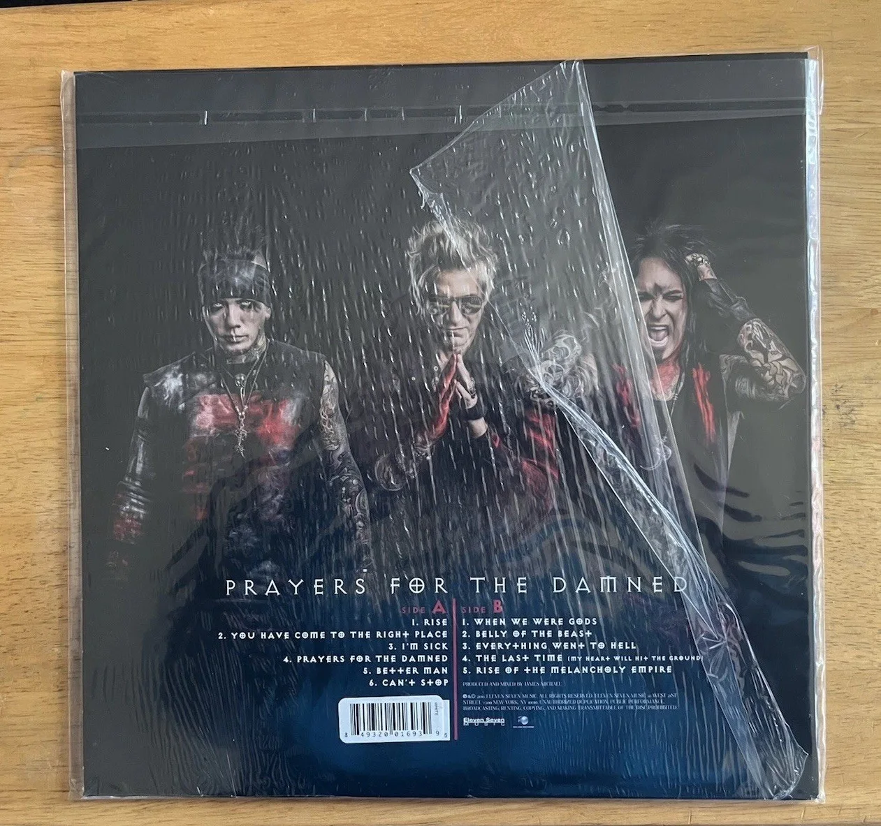 Nikki Sixx and DJ Ashba Autographed SixxAM Prayers For The Damned Vinyl, image 2