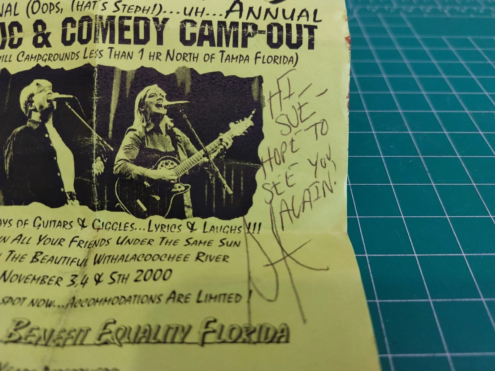 HALCYON Signed Advertisement Sheet Deb Hunseder Steph Callahan, image 2