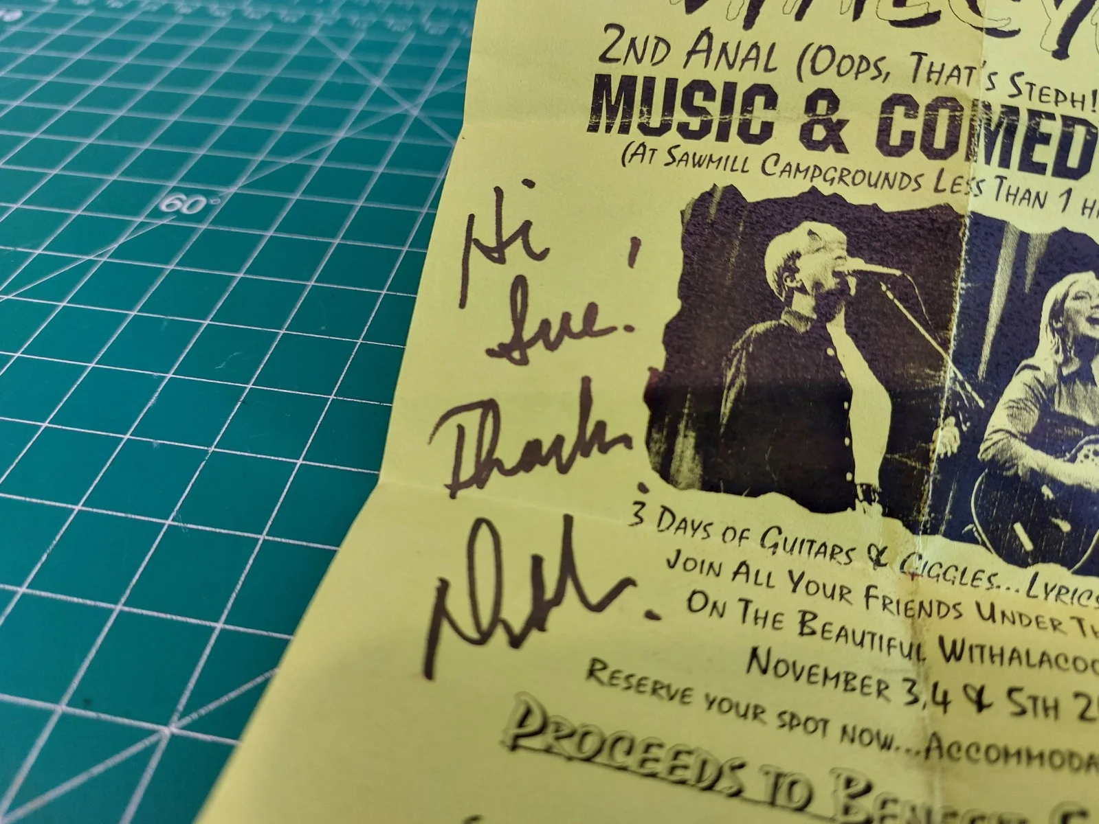 HALCYON Signed Advertisement Sheet Deb Hunseder Steph Callahan, image 3