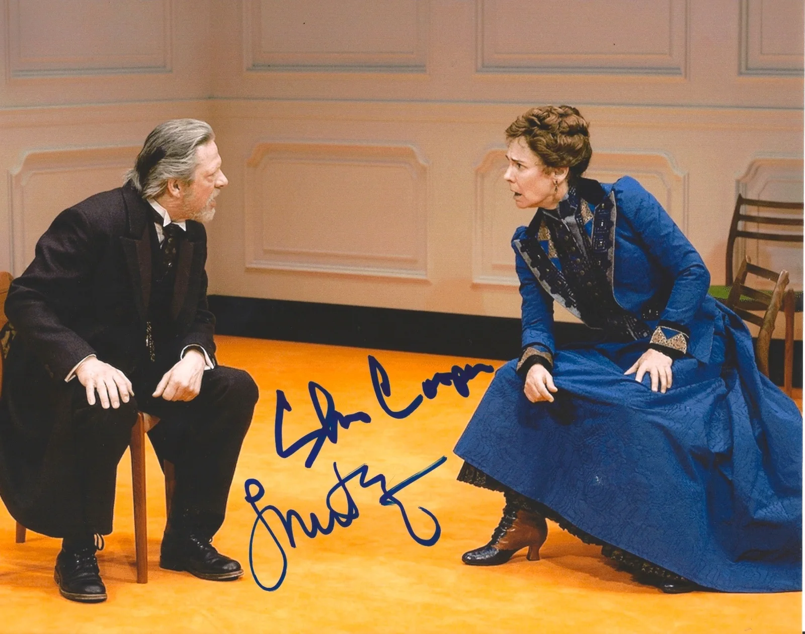chris cooper, laurie metcalf — Chris Cooper & Laurie Metcalf signed A Doll's House 8x10 Photo - In Person Proof