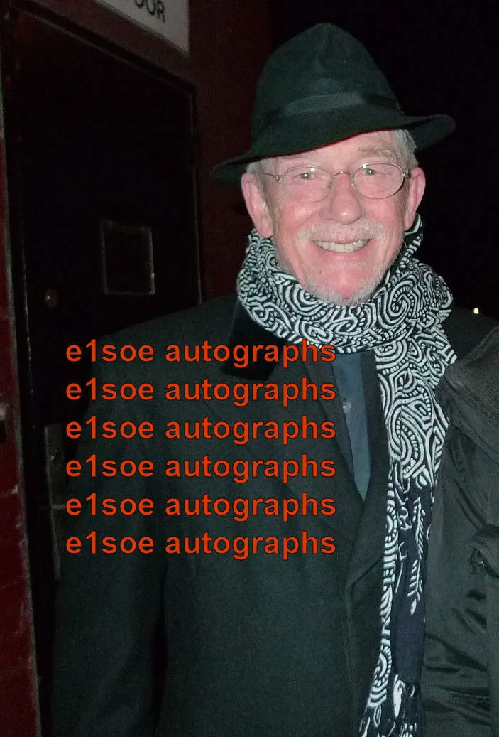 John Hurt — John Hurt signed Krapp's 8x10 Photo - In Person proof - Alien, Indiana Jones, изображение 4