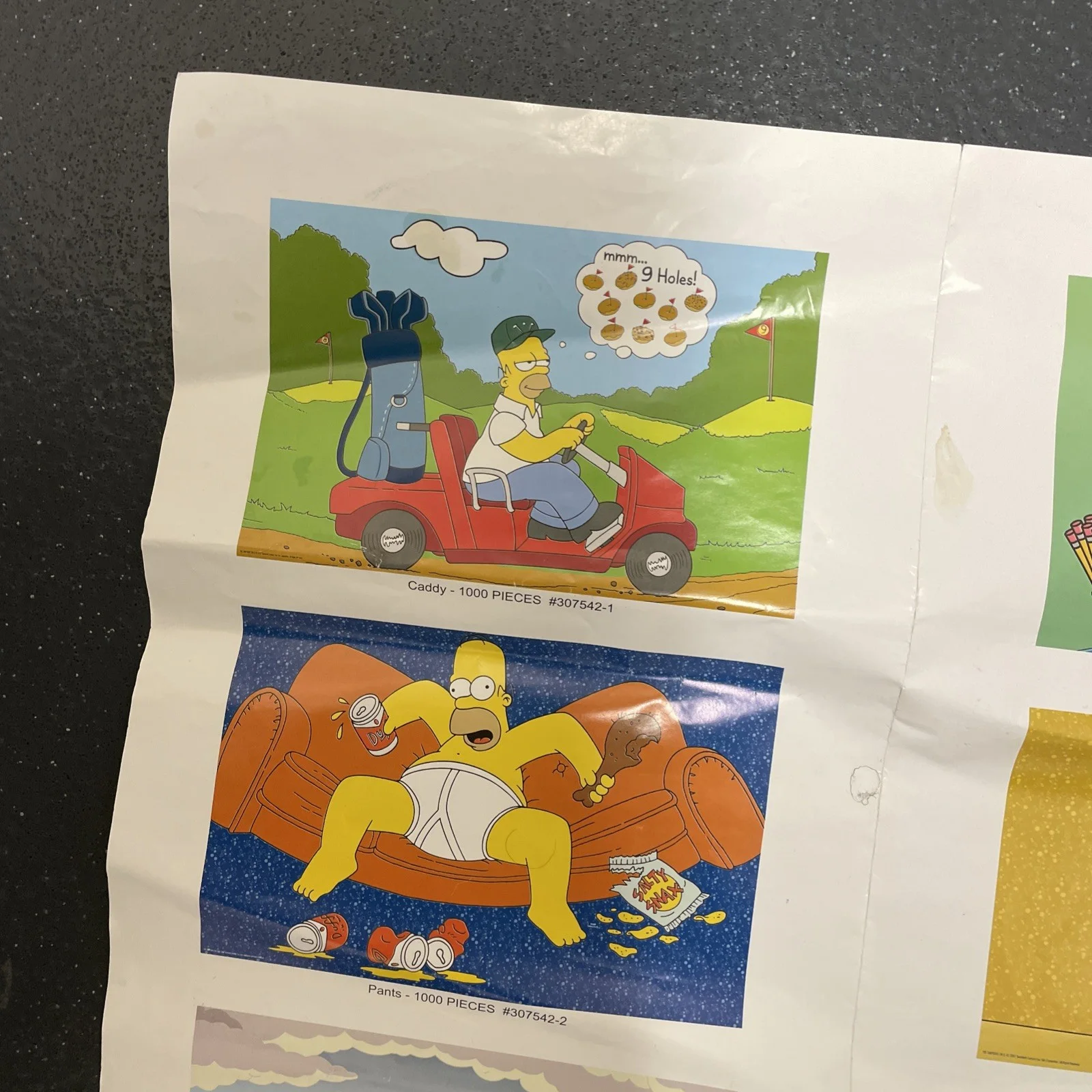 Vintage 2006 Simpsons Poster Sheet 20x30” Large Poster Folded Funny scenes, изображение 2