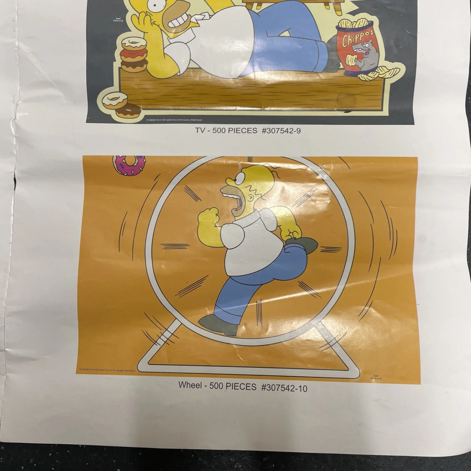 Vintage 2006 Simpsons Poster Sheet 20x30” Large Poster Folded Funny scenes, изображение 5