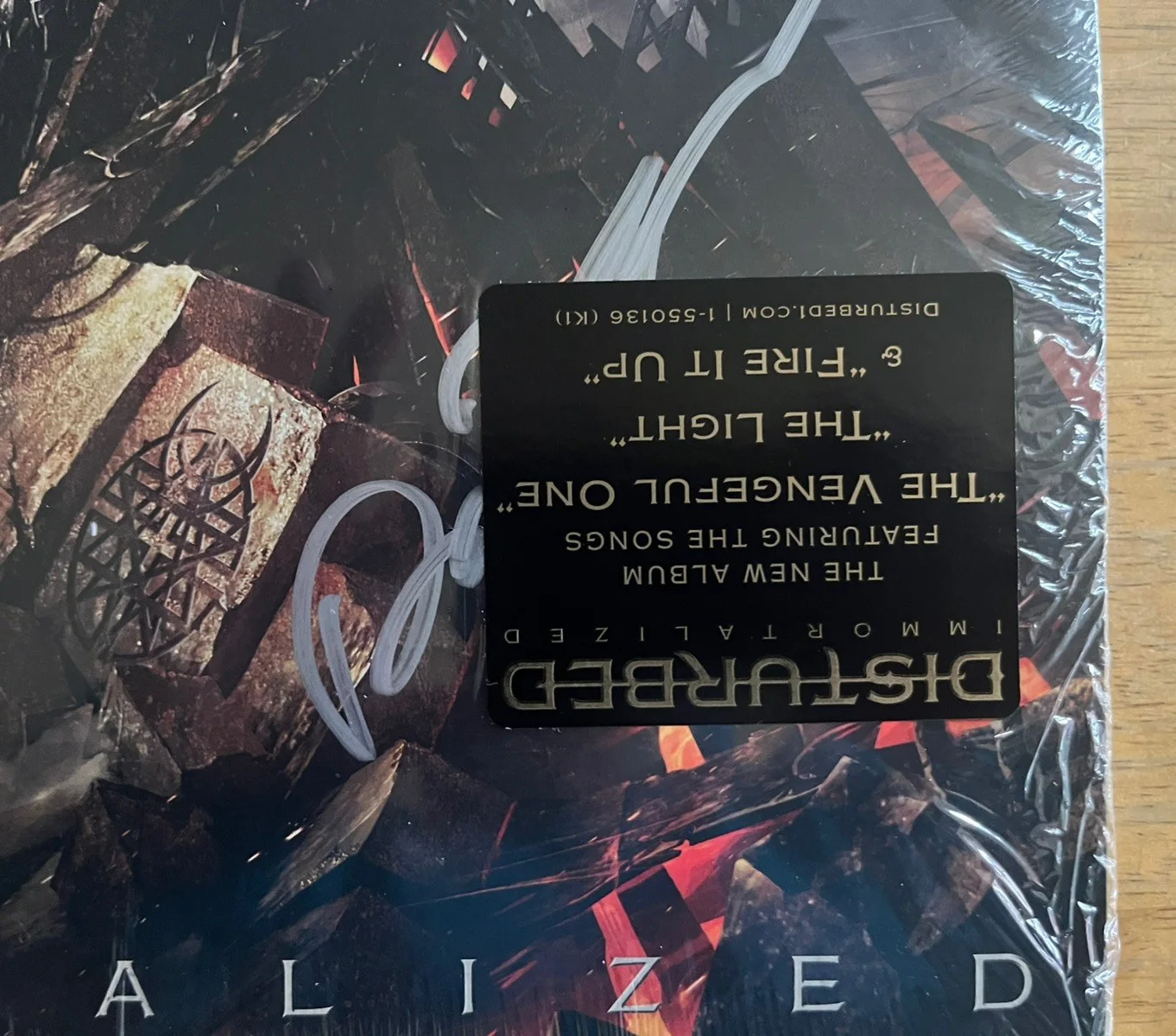 Disturbed Immortalized Autographed Vinyl, image 3