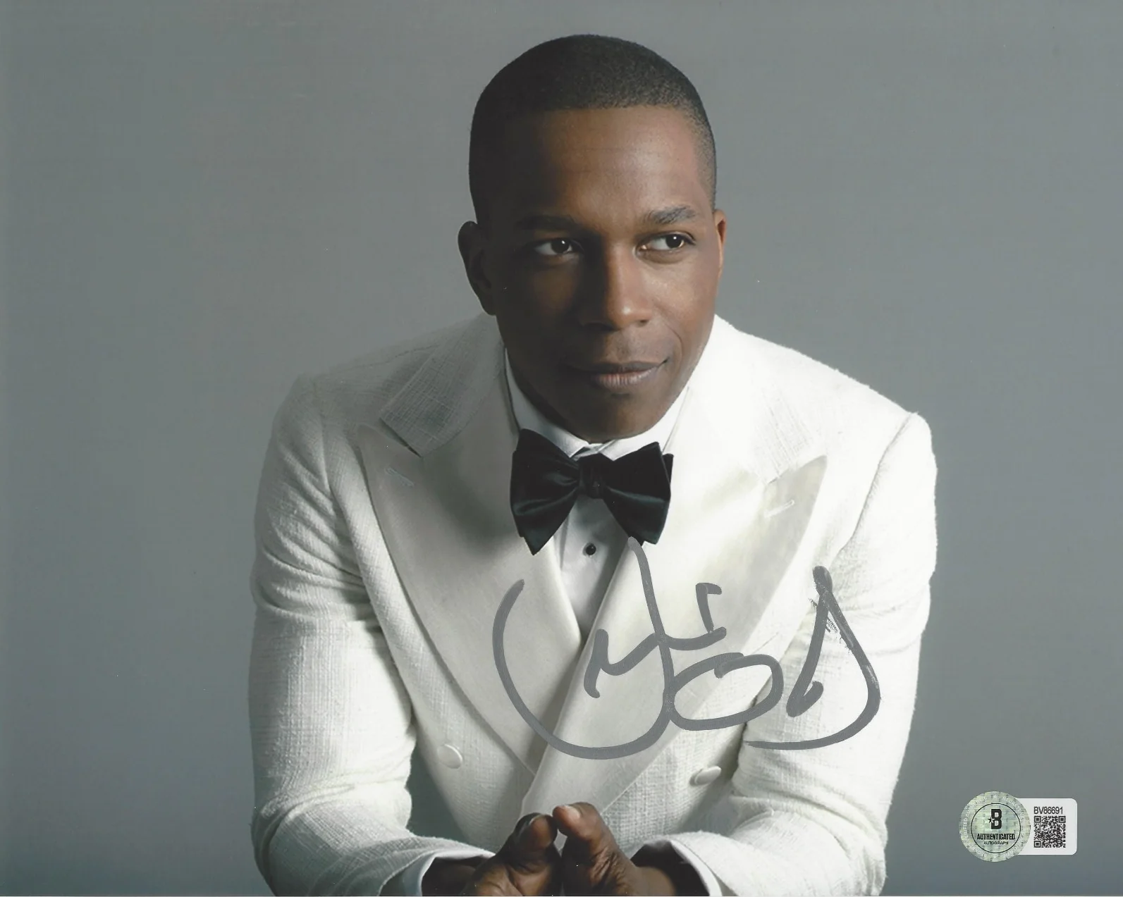 LESLIE ODOM JR. SIGNED HAMILTON 8x10 PHOTO 2 BROADWAY PLAY ACTOR BAS BECKETT COA, изображение 2