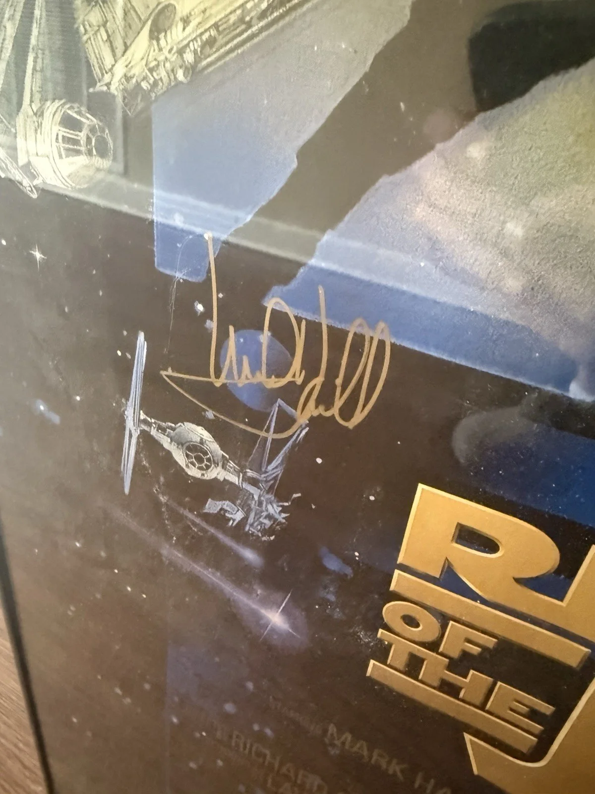 Return Of The Jedi Autographed Movie Poster Hamill, Fisher, Baker, and more, COA, изображение 3