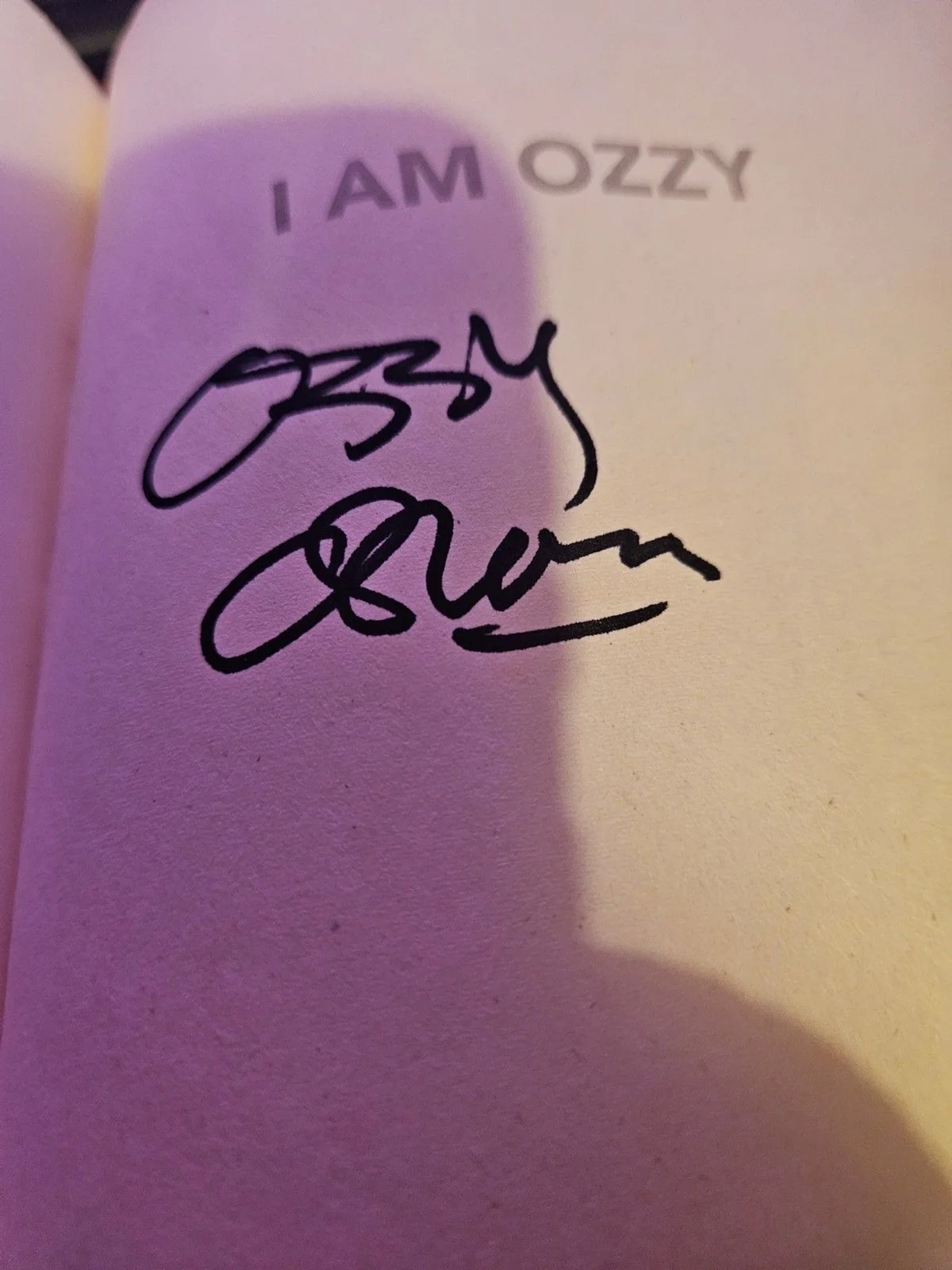 I AM OZZY AUTOGRAPHED Hand Signed 1st US Edition Book OZZY OSBOURNE - PRISTINE, изображение 2
