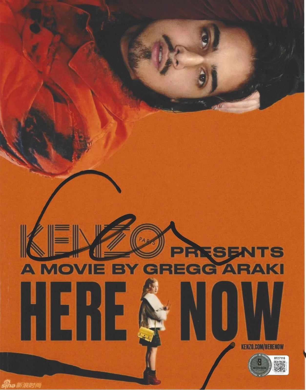 DIRECTOR GREGG ARAKI SIGNED 'HERE NOW' 8x10 PHOTO SHORT FILM BAS BECKETT COA, изображение 2
