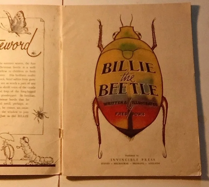 Billie the Beetle_ Invincible Press original_Australian_Fred Powis 1946_Vg, изображение 2