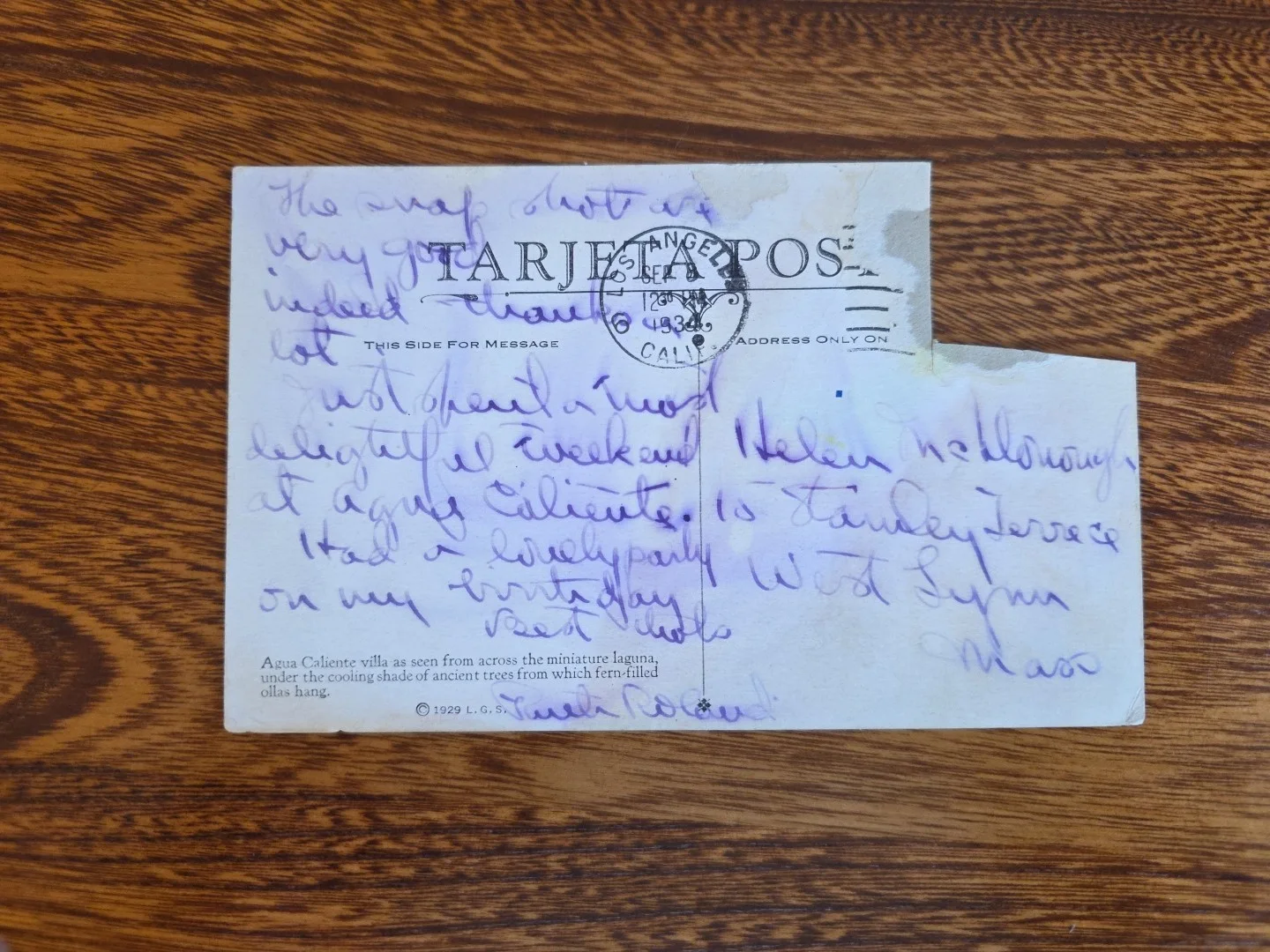 VERY RARE 1934 Ruth Roland Signed postcard SIGNED! Stage Silent Film Star, изображение 2
