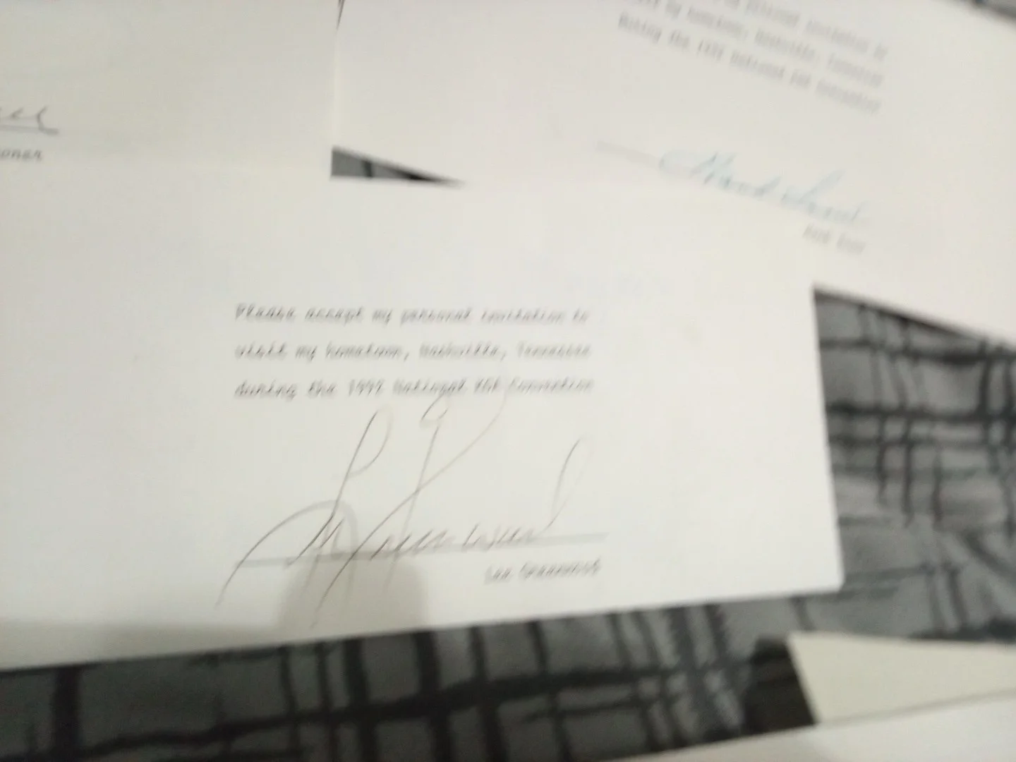 Autographs-Porter Wagoner,George Jones,Lee Greenwood,Hank Snow,Tanya Tucker, изображение 2