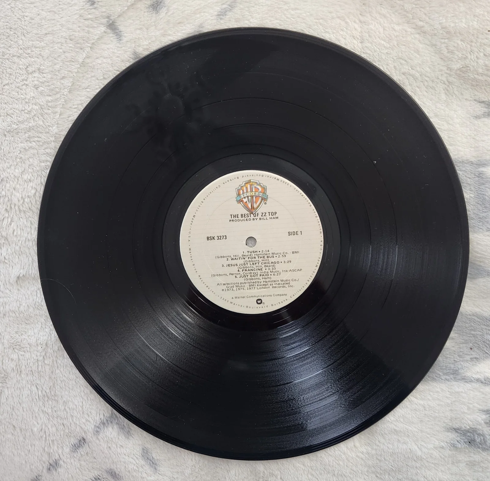 ZZ TOP THE BEST OF ZZ TOP ALBUM COVER SIGNED BY BILLY GIBBONS DUSTY HILL JSA LOA, изображение 5
