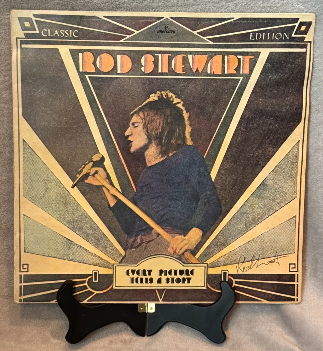 Rod Stewart - Signed Every Picture Tells a Story Album Sleeve w/ Record, изображение 2