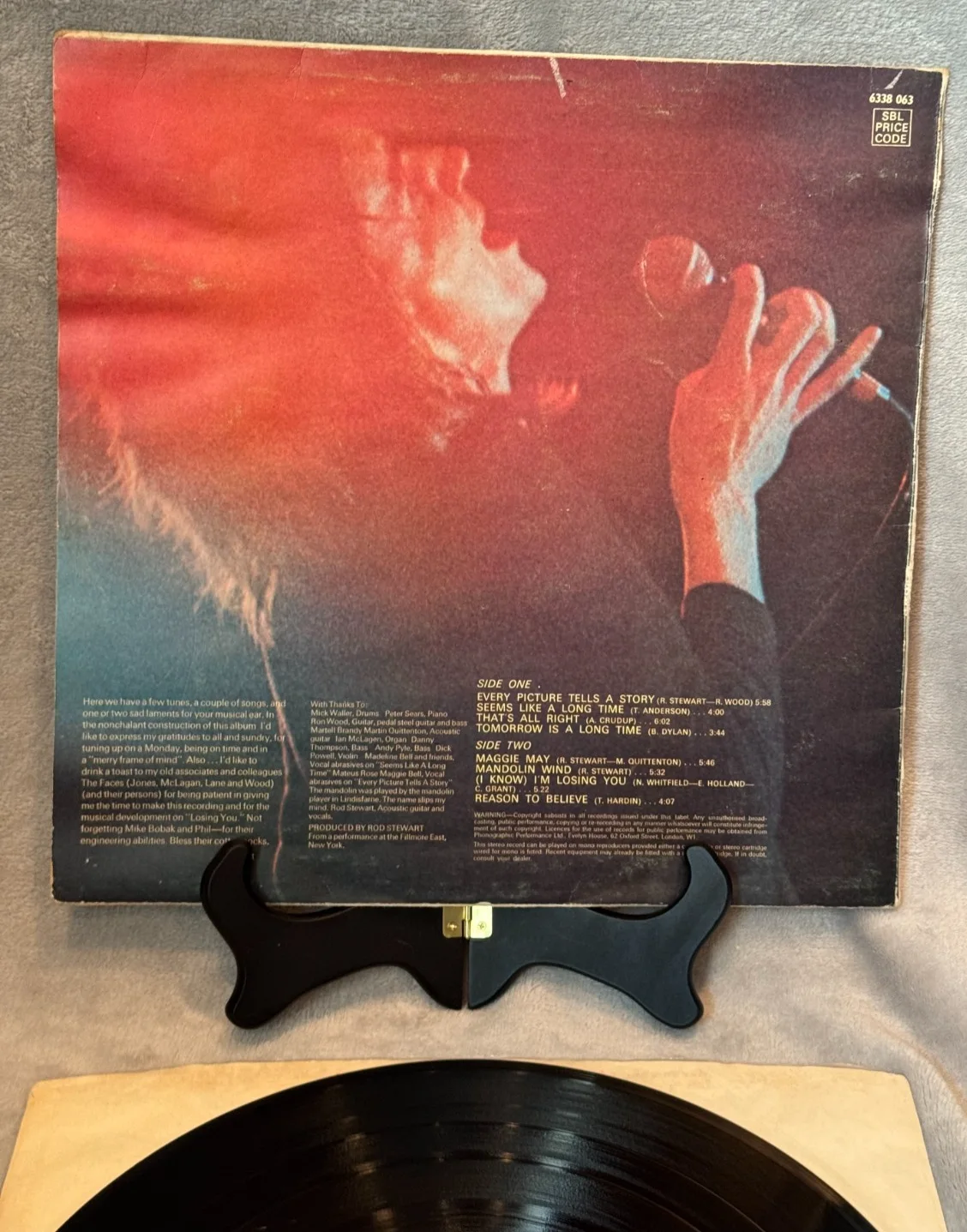 Rod Stewart - Signed Every Picture Tells a Story Album Sleeve w/ Record, изображение 5