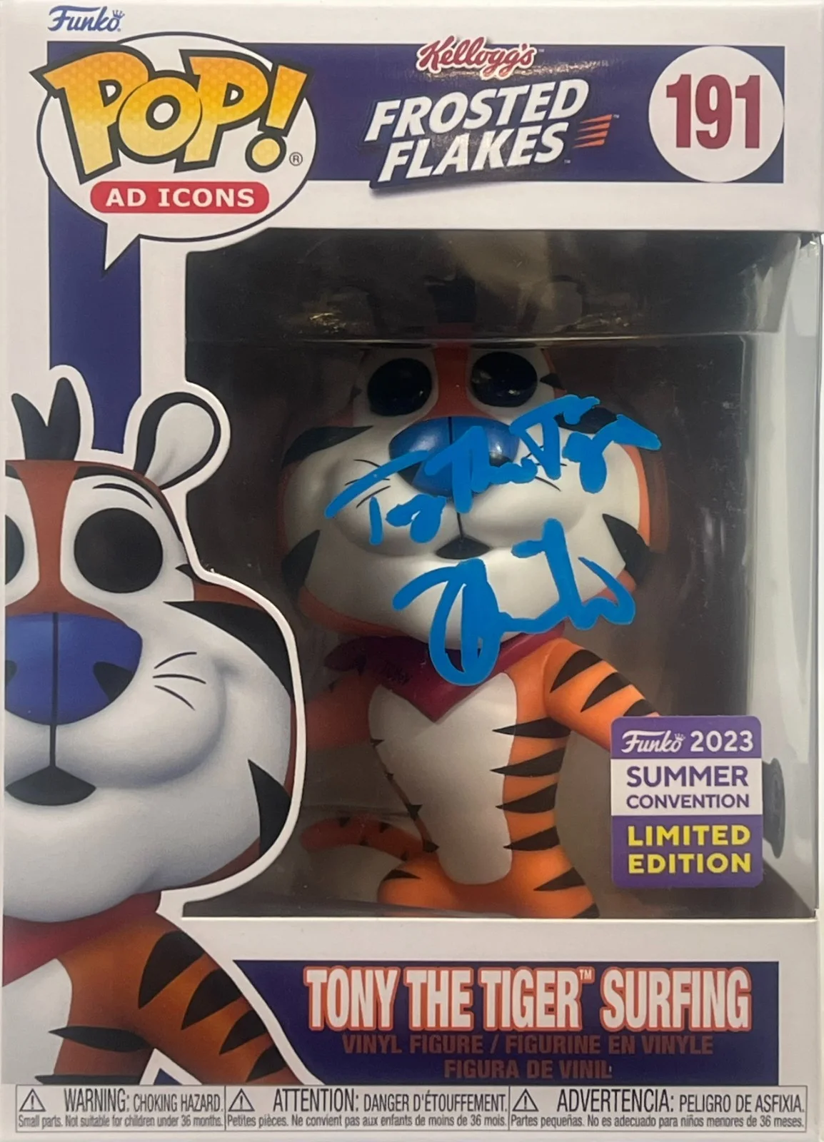 Tony Daniels — Tony Daniels autographed signed inscribed Funko Pop #191 Beckett Tony The Tiger