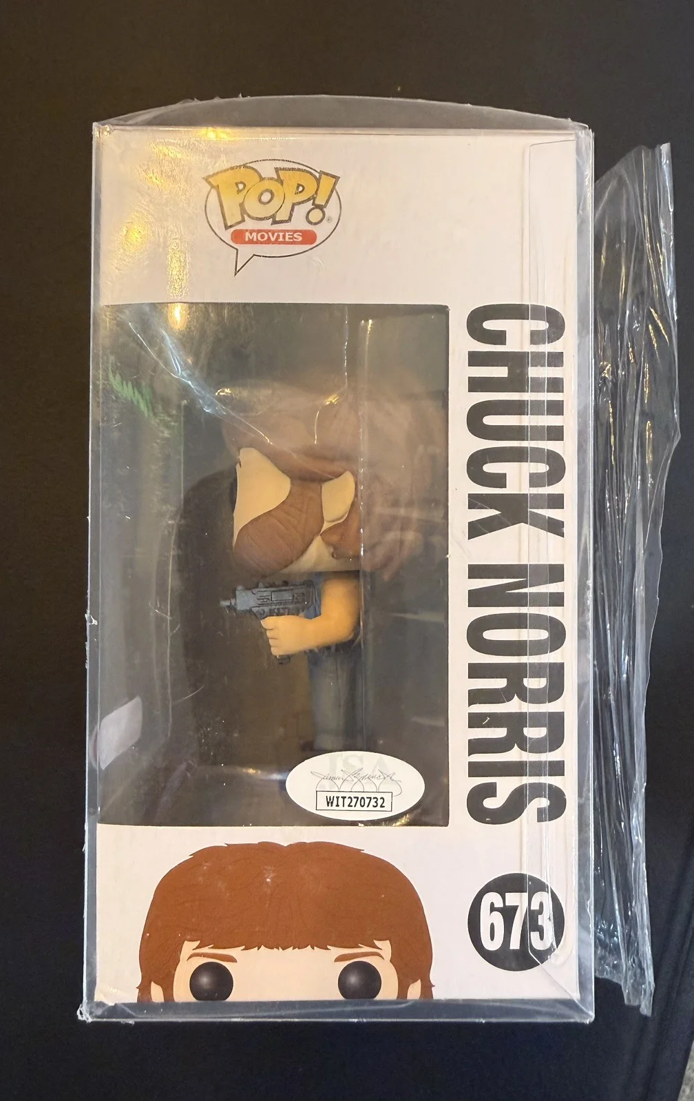 CHUCK NORRIS SIGNED FUNKO POP AUTOGRAPHED JSA COA WALKER TEXAS RANGER 673, изображение 2
