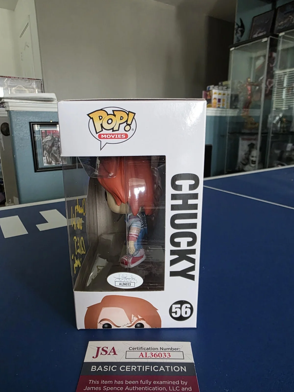 Alex Vincent Hand-Signed Child's Play 2 #56 Chucky Funko Pop JSA cert, изображение 2