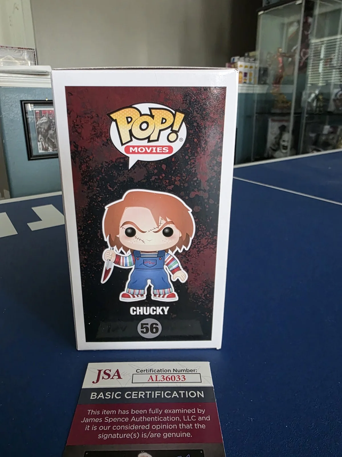 Alex Vincent Hand-Signed Child's Play 2 #56 Chucky Funko Pop JSA cert, изображение 4