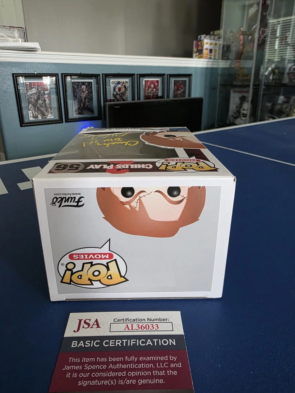 Alex Vincent Hand-Signed Child's Play 2 #56 Chucky Funko Pop JSA cert, изображение 5