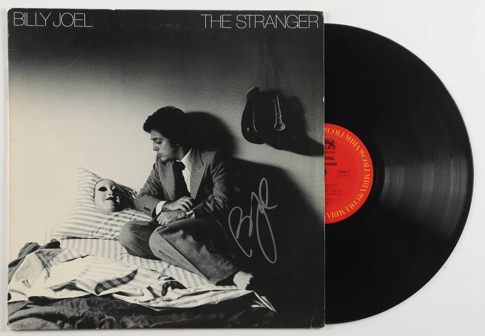 Billy Joel "The Stranger" Signed Vinyl Album w/ Beckett & JSA (2-COA's!), image 2