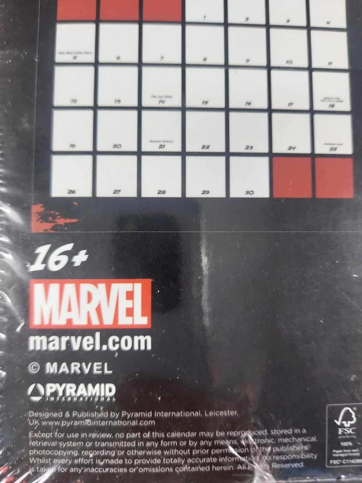Marvel Deadpool 2017 Wall Calendar Official Pyramid New Sealed Rare Collectible, изображение 5