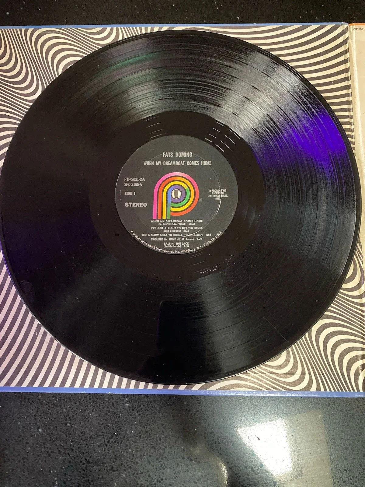 Fats Domino signed LP Album Cover 2 LPs, изображение 5