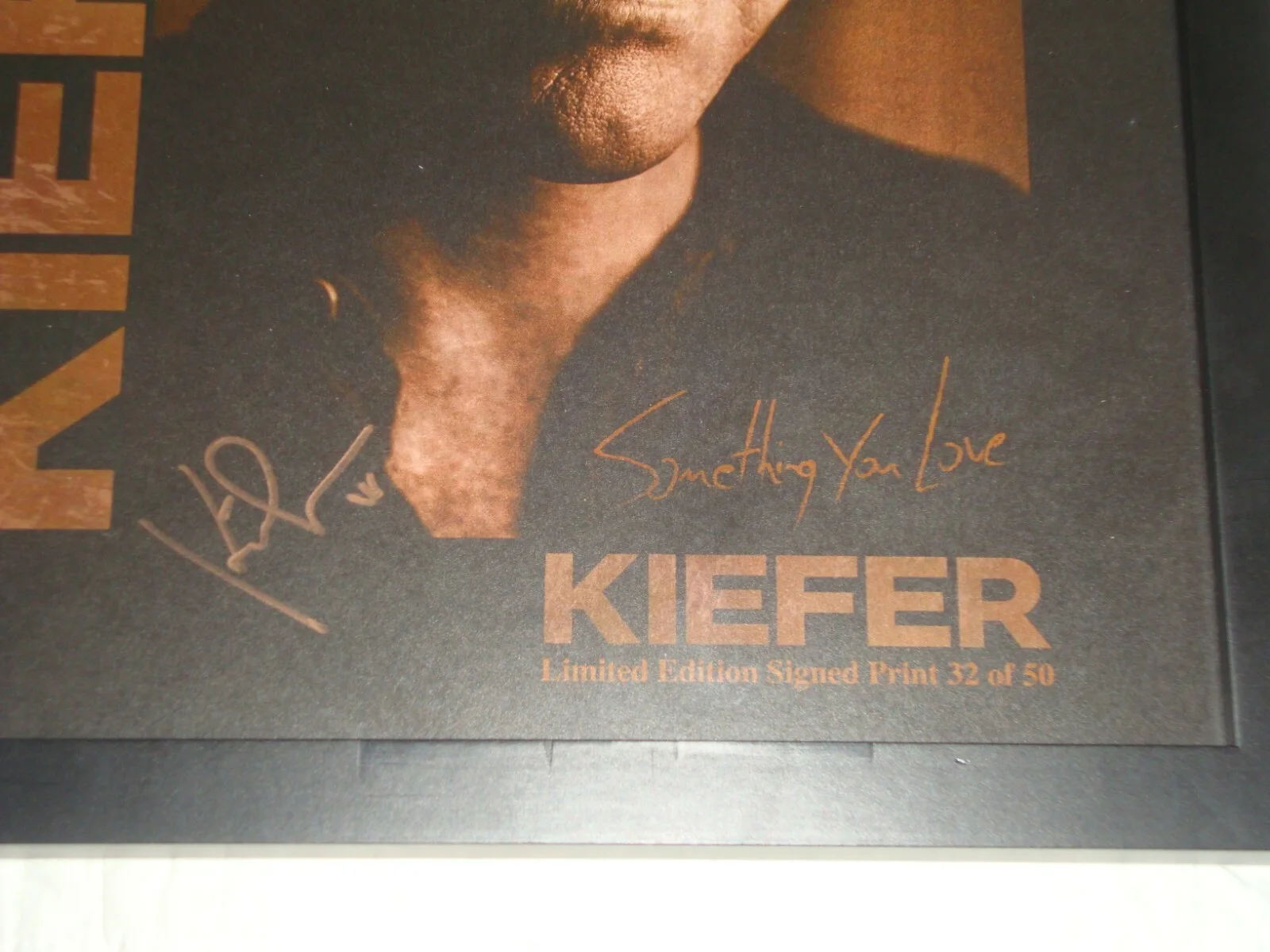 Kiefer Sutherland Something You Love signed print #32 of 50, image 2