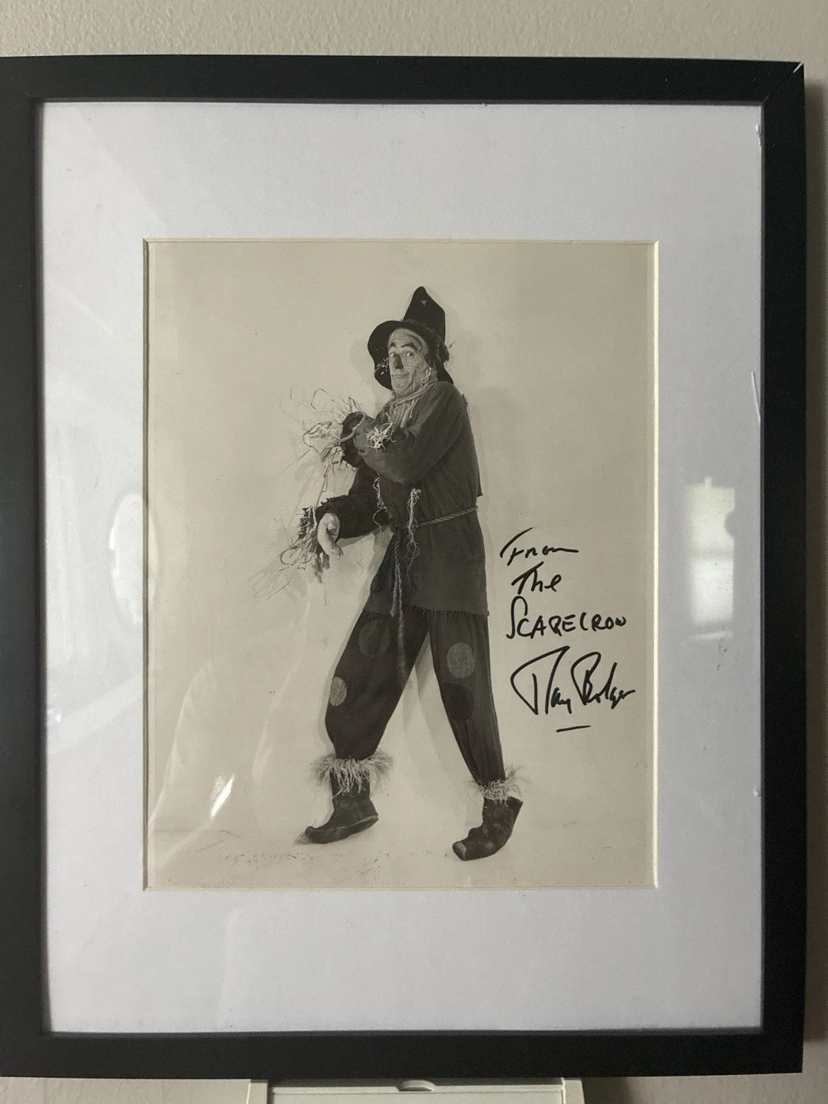 Ray Bolger Signed Photo Scarecrow Wizard of Oz Vintage Autograph, image 2