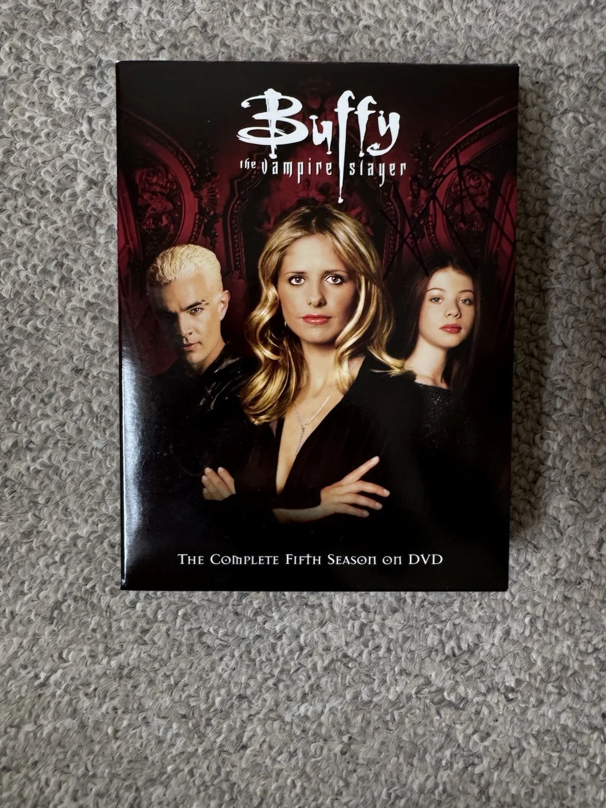 Nicholas Brendon — Buffy the Vampire Slayer Season 5 DVD SIGNED NICHOLAS BRENDON AUTOGRAPH MARSTERS, image 4