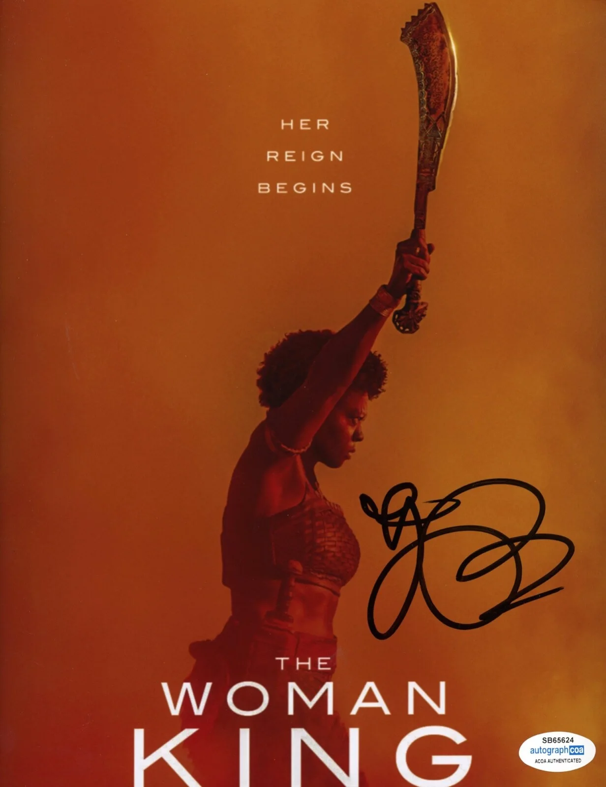 Gina Prince-Bythewood — Gina Prince-Bythewood signed "THE WOMAN KING" 8x10 Photo EXT PROOF Director ACOA, изображение 4