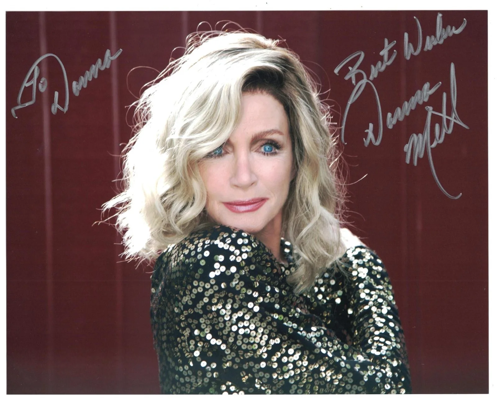 Donna Mills — Donna Mills Signed Autographed 8 x 10 Photo Actress Sexy