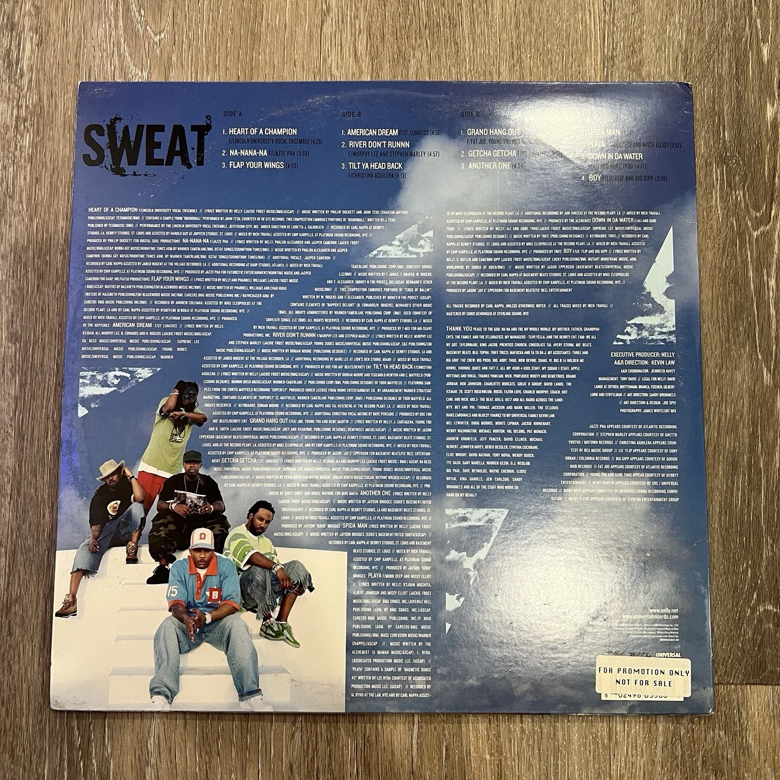 Nelly ‘Sweat’ Signed Autographed Vinyl Album LP [2004 Promotional Copy] [JSA], image 5