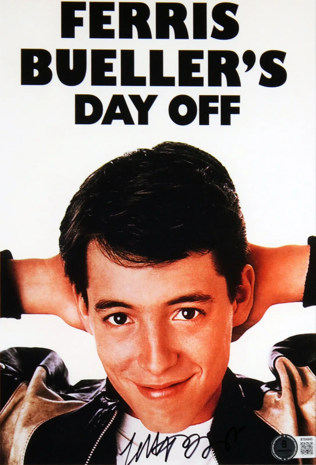 Matthew Broderick — Matthew Broderick Ferris Bueller's Day Off Signed Framed Photo BAS #BT04845, image 2