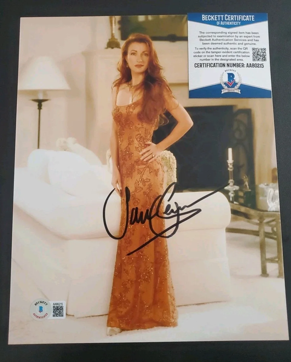 Jane Seymour — Jane Seymour Signed 8x10 AUTOGRAPH Beckett BAS COA Auto photo Bond Girl Dr Quinn